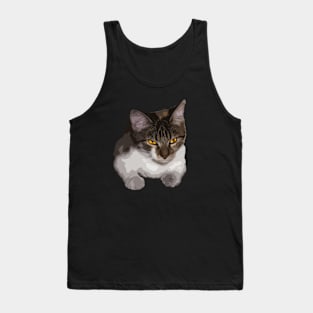 cute cat with stranges eyes Tank Top